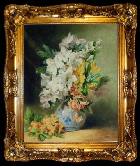 framed  unknow artist Floral, beautiful classical still life of flowers.035, ta009-2